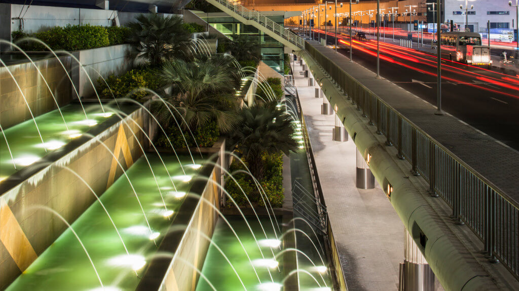 Dubai Airport zen gardens