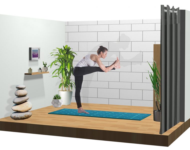 guided airport yoga studio