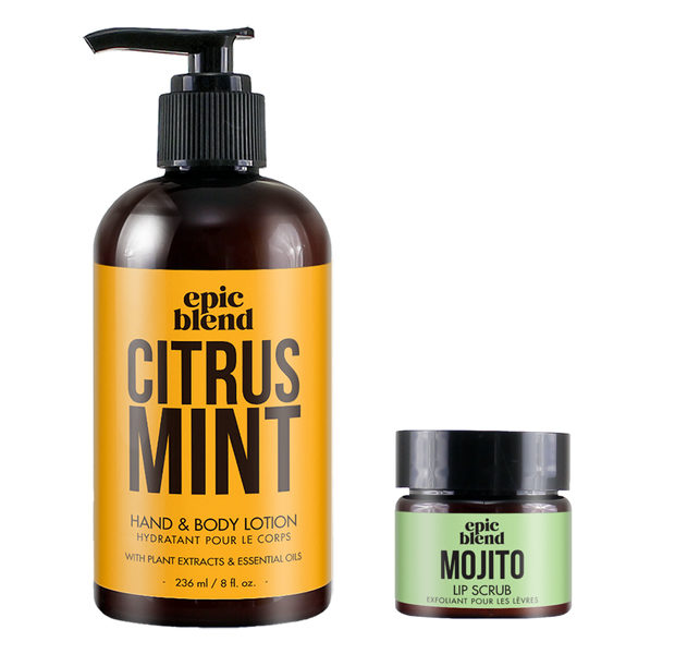 Epic Blend Citrus Mint Lotion and Mojito Lip Scrub