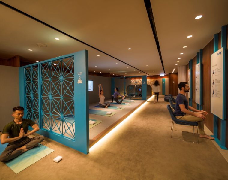 Cathay Pacific yoga medtation room