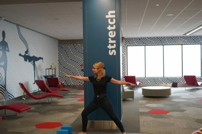 calgary airport yoga space